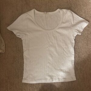 Brandy Melville White Short Sleeve Tee